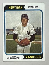 1974 Topps #550 Sam McDowell New York Yankees