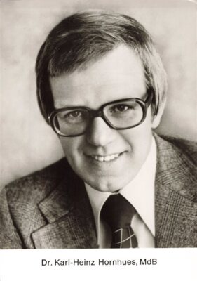 498155) Politician Photocard - Prof. Dr. Karl-Heinz Hornhues, MdB, CDU
