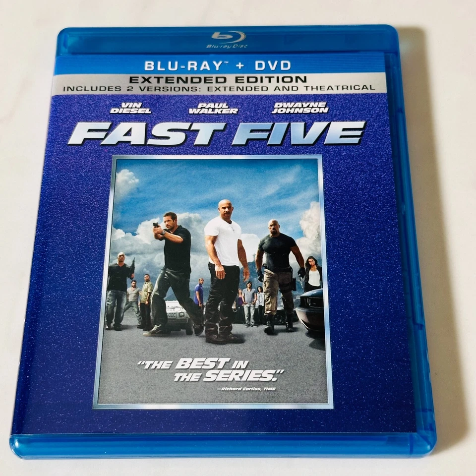 Fast Five - Blu-ray + DVD - Extended Edition - Vin Diesel - Slip Cover BB Stickr - Image 2 of 4