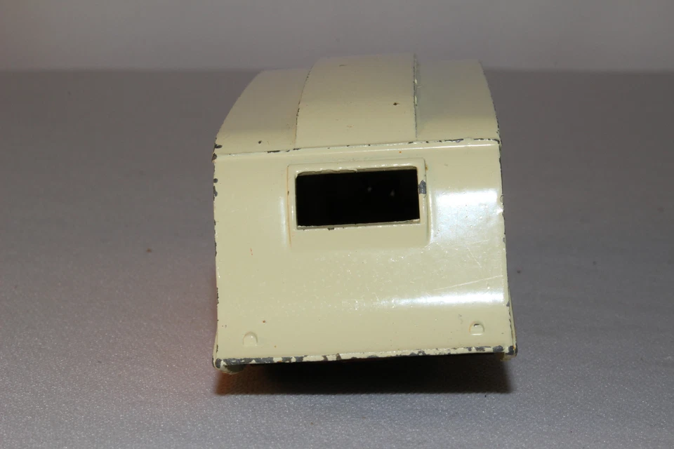 Remolque cámper caravana Dinky # 190 años 50, amarillo y blanco, original Foto 3 de 4