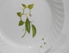 ❤️ 1 NEW Asian Corelle ENHANCEMENTS 10 1/4" DINNER PLATE *Pea Pods on the Vine