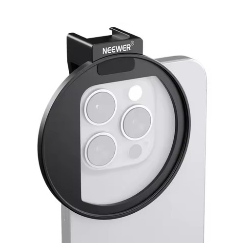 NEEWER 67mm Telefon ND Filter Halter Halterung Objektiv Filter Clip mit Cold Shoe Mount