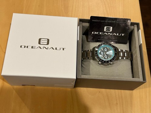 OCEANAUT Biarritz Chronograph Quartz Blue Dial Men's Watch OC6111 - Picture 2 of 4