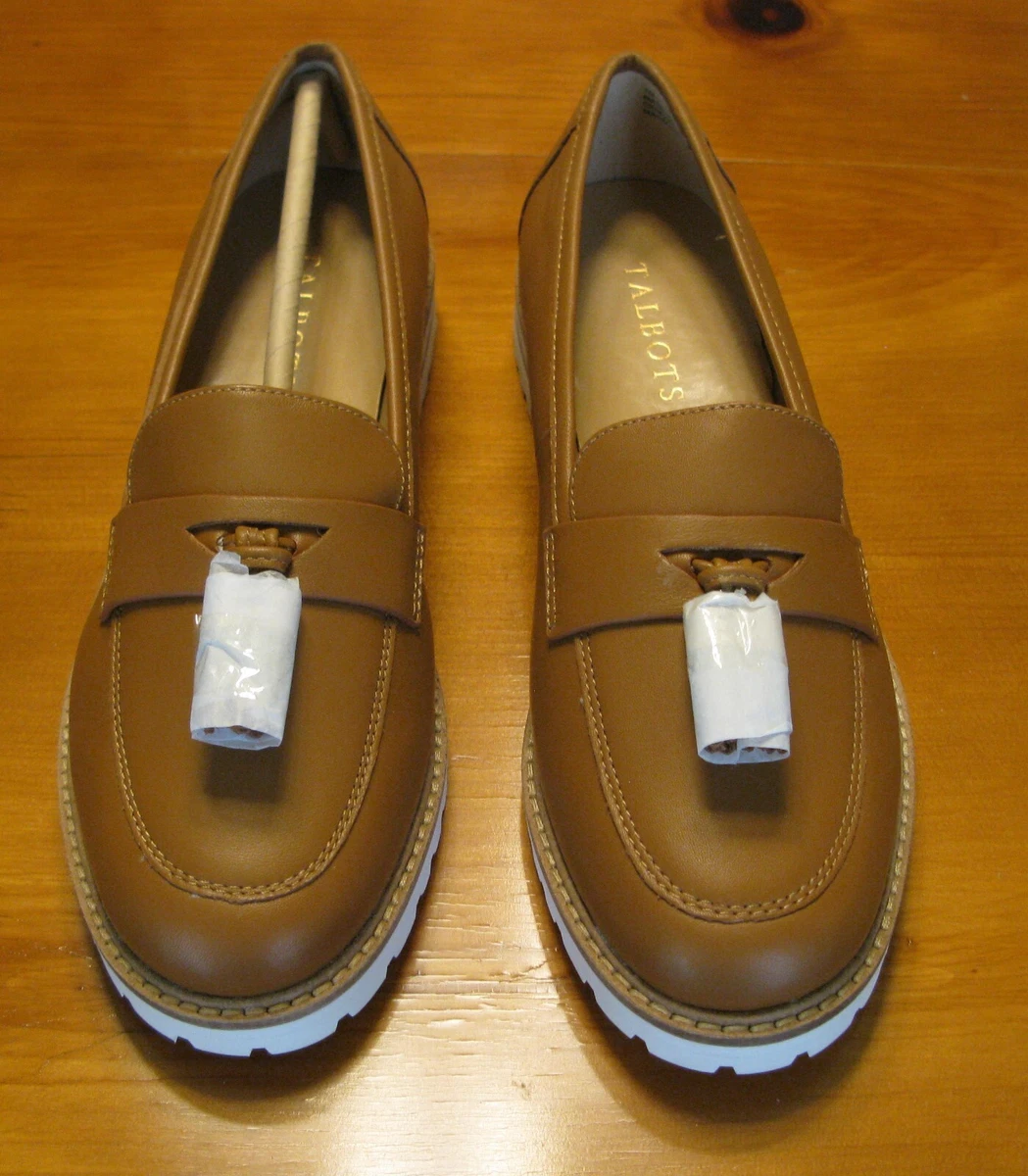Talbots Laura Tassel Shoe Havana Tan 7M Brand New