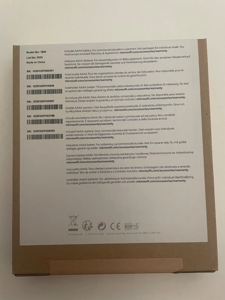 5 Pack Box Genuine OEM Microsoft Stylus Pen For Surface Tablet Model 1896 Sealed - Image 3 of 4