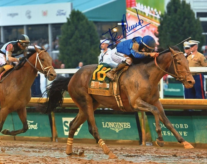 Sovereignty 2025 Kentucky Derby 8x10 Foto Firmada Junior Alvadaro Foto 2 de 2