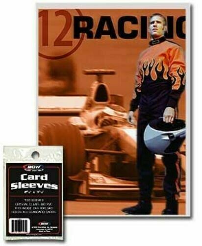 2-5//8/" X 3-5//8/" 3 BCW Card Sleeve For Trading Cards Game Cards Playing Cards