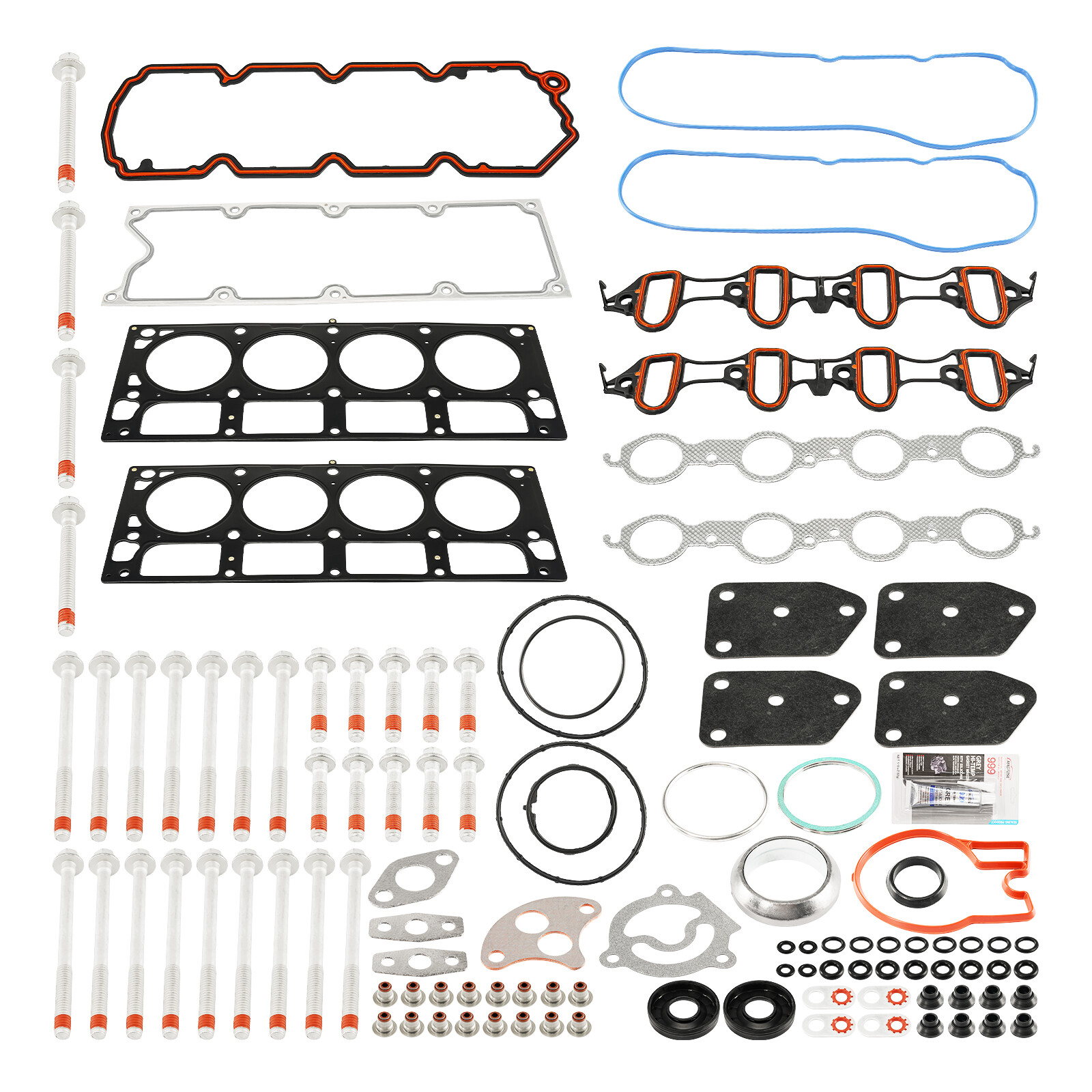 Head Gasket Head Bolts Set For 04-09 Chevrolet GMC Buick Cadillac 5.3L 4.8L OHV