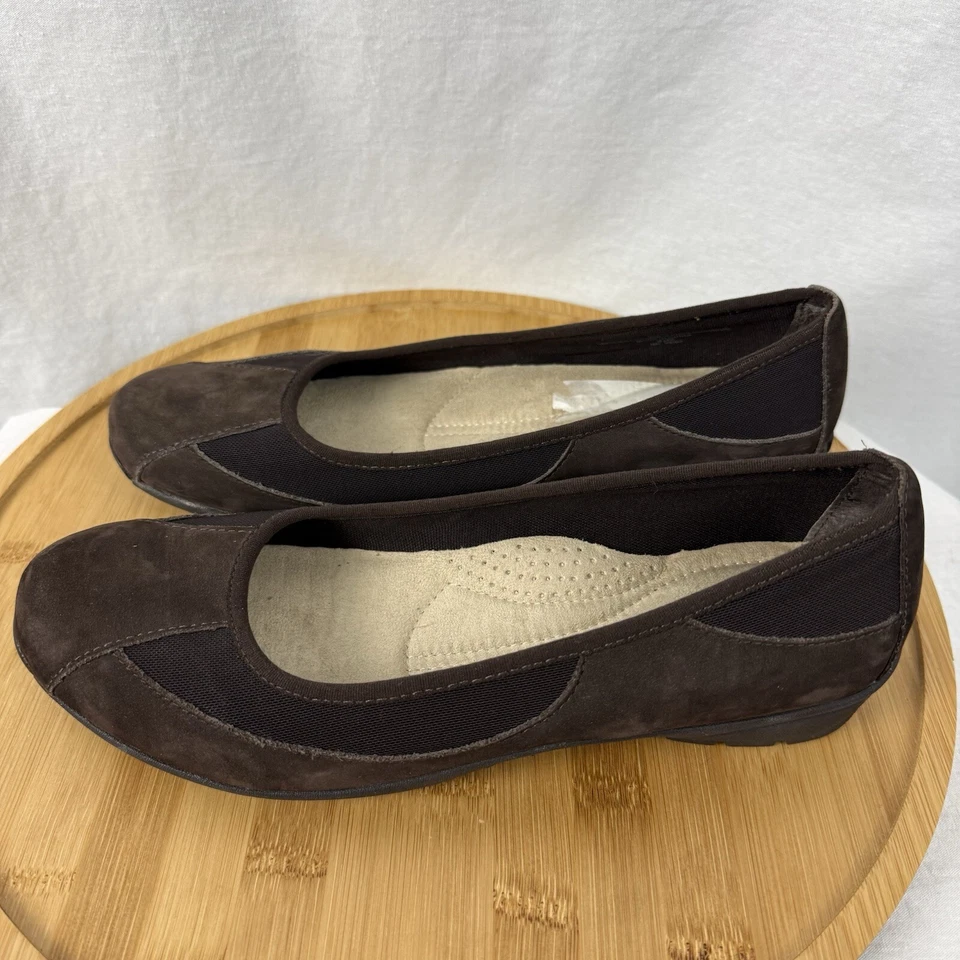 Коричневые замшевые туфли на плоской подошве Liz Claiborne Randy размер США 8,5 - Изображение 3 из 4