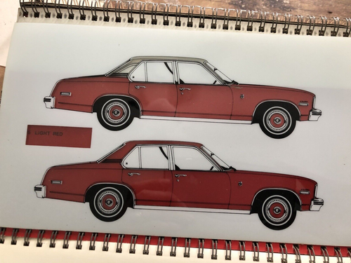 1974 CHEVROLET Passenger Car Color & Fabric Selector Catalog 3-Ring Binder ptr - Picture 7 of 24