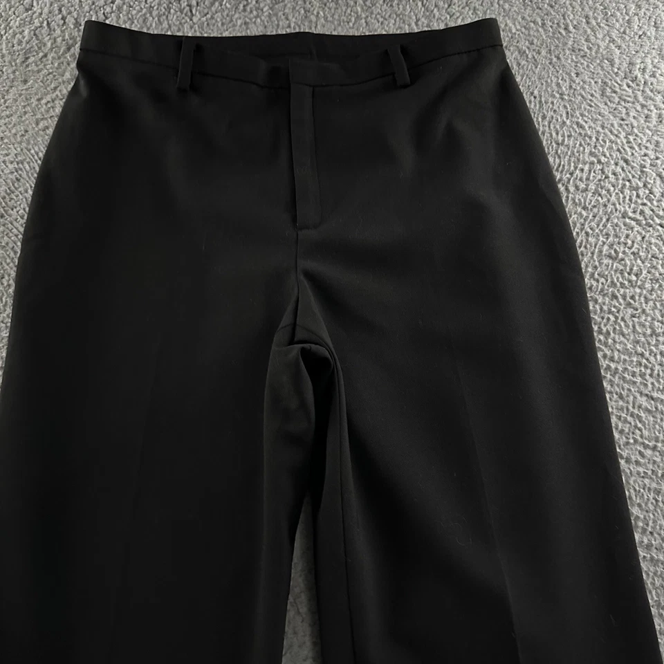 Pantalones para mujer Gap negros talla 4 carrera oficina tiro alto mezcla de lana poliéster Foto 2 de 4