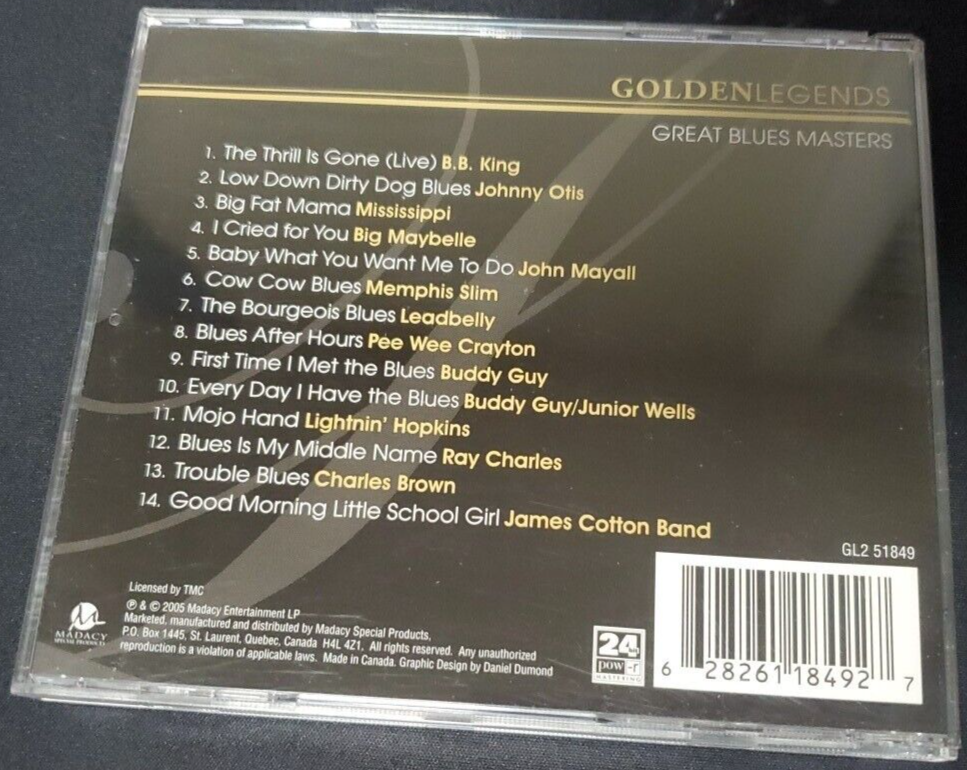 Golden Legends: Great Blues Masters by Various Artists (CD