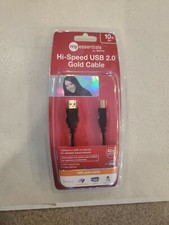 New Belkin Gold Series High-Speed USB 2.0 Cable, 10 ft., Black
