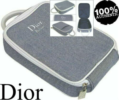 100 % AUTHENTISCH limitierte Auflage DIOR DENIM Addict COUTURE SCHÖNHEIT MAKE-UP REISE ETUI TASCHE