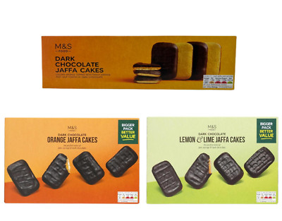Jaffa Dunkle Schokolade Kuchen Orange Zitrone & Limette Marmelade Biskuit Aromen M&S