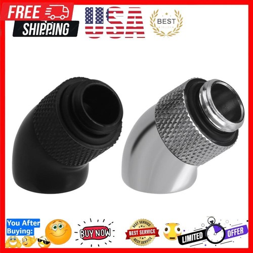 G1/4 Screw Thread 45 Degree Elbow Rotation Brass Adapter Connector Fitting