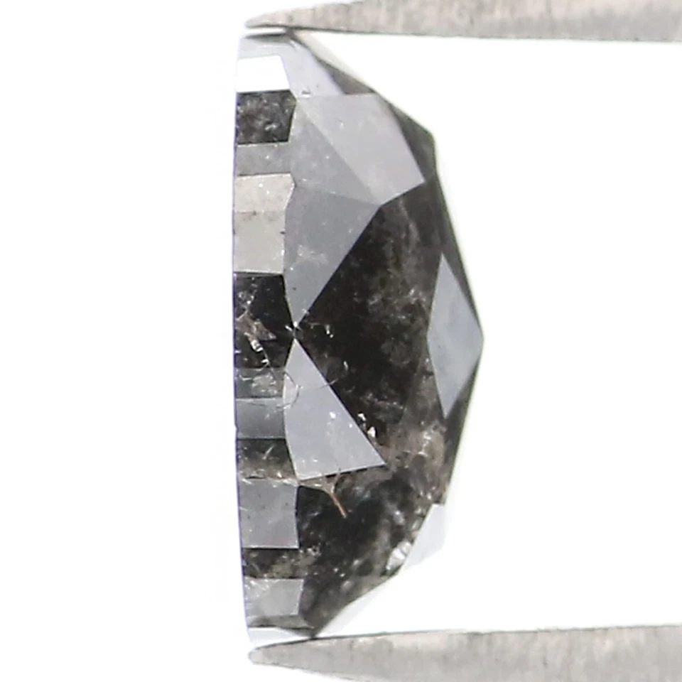 0.98 CT Natural Loose Oval Diamond 6.75 MM Black Grey Color Oval Diamond NQ9490 - image 4 of 4