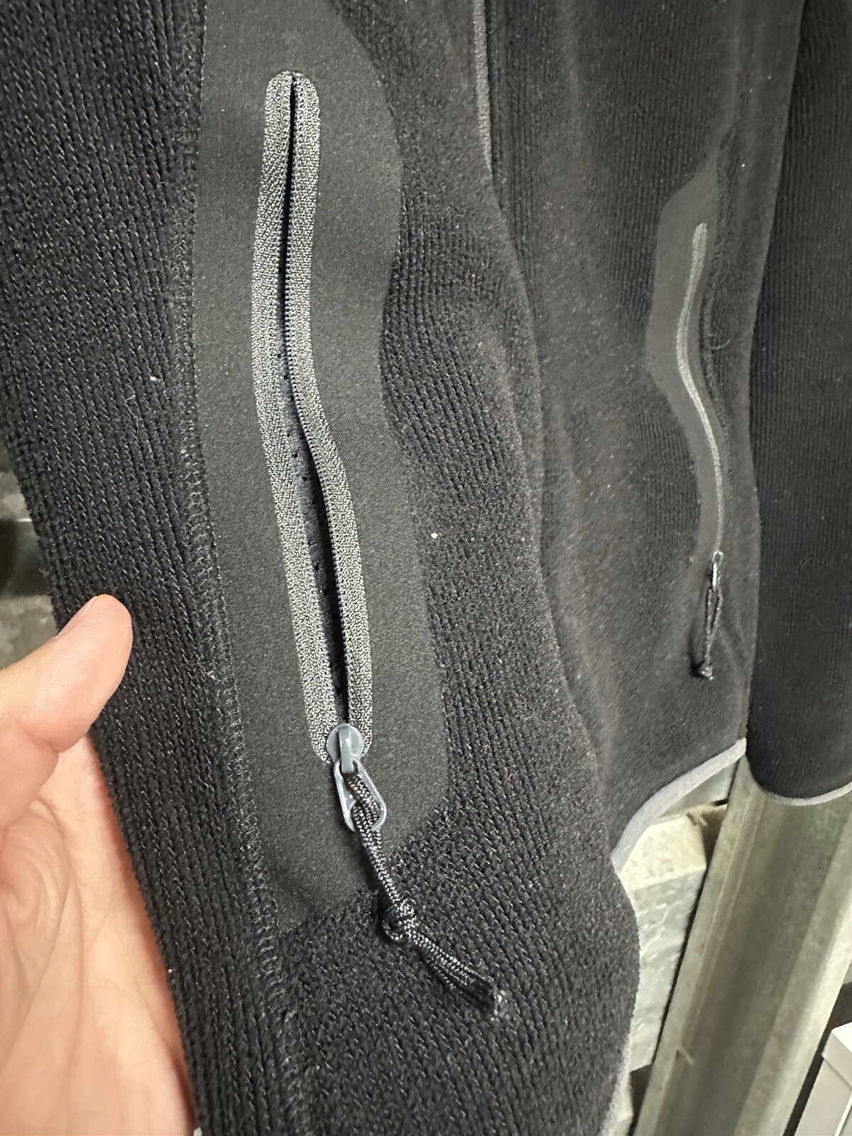 Arc'Teryx cardigan donna covert full zip maglione giacca taglia MEDIA VIOLA pile