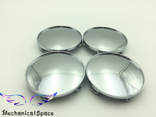 4pcs Universal Chrome Car Auto Truck Wheel Center Hub Cover Caps 68mm Silver New