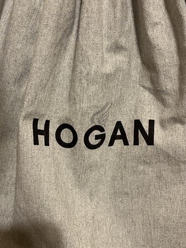 Borsa a tracolla in tela HOGAN cerniera più tasche manici in pelle nera accenti - Foto 5 di 9