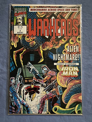Warheads #3 (Marvel Comics UK, 1992) Iron Man - Alien Nightmare - Comic Book