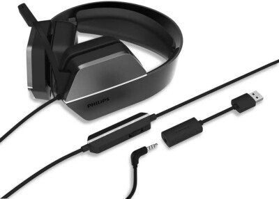 PHILIPS TAG4106 Gaming 7.1 DTS X Surround Wired Headphone - Noise Isolating