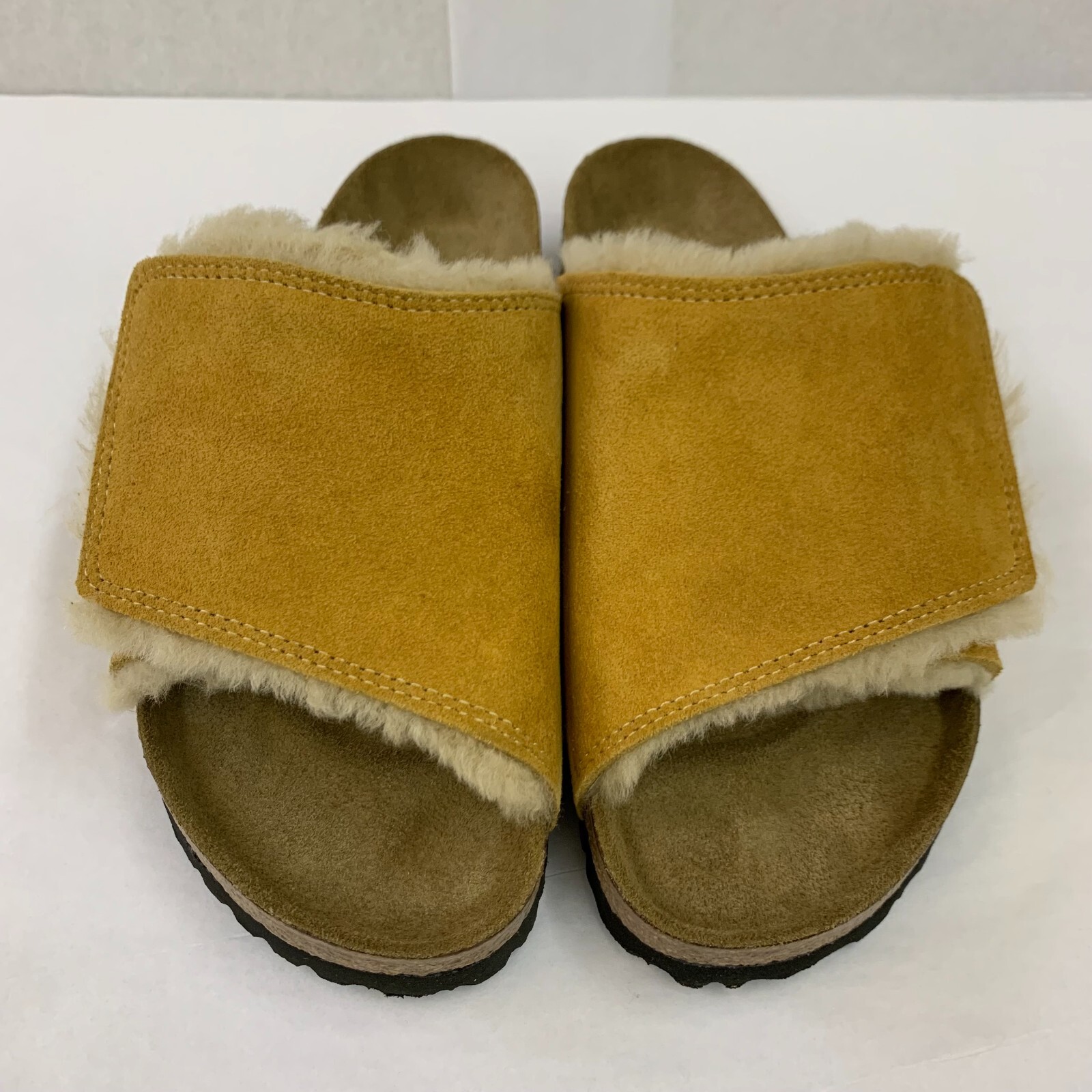 Birkenstock New w/ Box Stüssy Solana Caramel Suede Leather Narrow Select Size