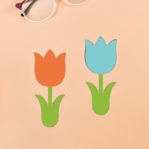 45 Pcs Coupe De Papier vendre Tulipe Découpe Fleurs Printemps Découpes En