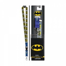 Batman Repeating Logo Lanyard Grey