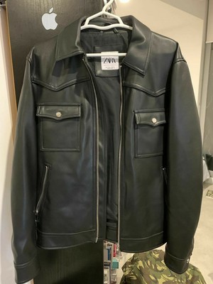 zara man leather jacket prices