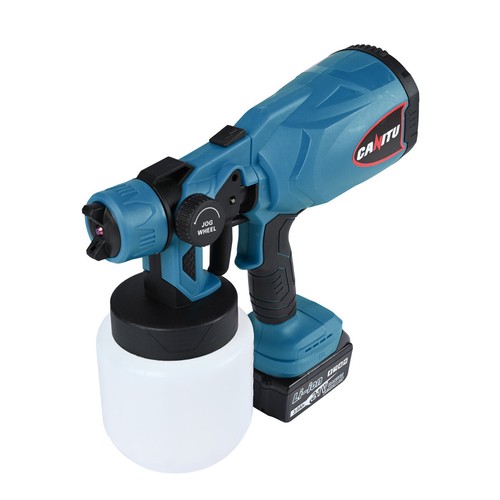 CANITU 21V Electric Paint Sprayer Cordless HVLP Spray Gun Handheld