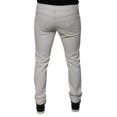 Jean Dolce & Gabbana Homme - Gris Denim Coupure Droite - Taille IT50 / W36 - Neuf Avec étiquettes - Coton