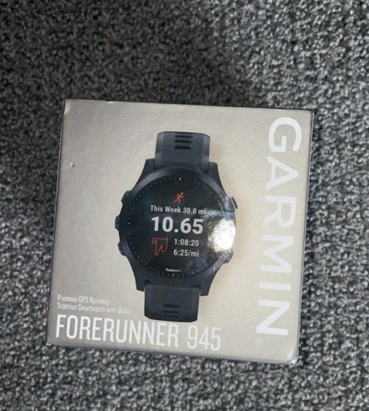 BRAND NEW UNOPENED Garmin Forerunner 945 GPS Running Watch - Black