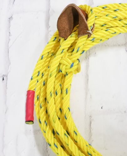 39 ft cuerda de truco Charro Soga De plástico amarilla/azul - Imagen 3 de 4