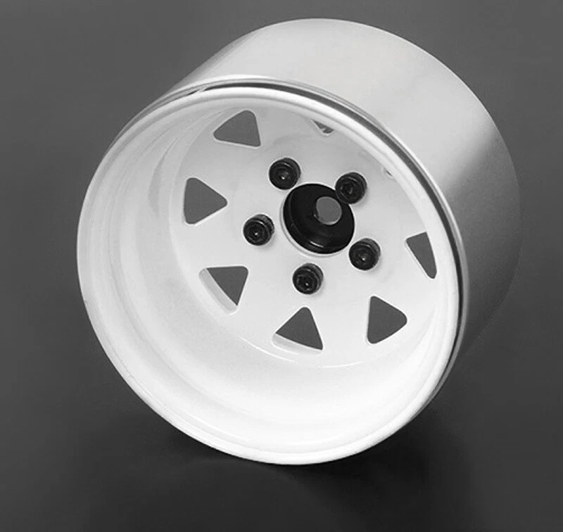 RC4WD 5-Loch Tiefbett-Felgen, Stahl 1.9 Beadlock für Crawler, weiß - RC4ZW0242 - Bild 3 von 4