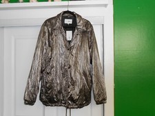 Mens Fashion Nova Metallic Coach's Jacket XXL