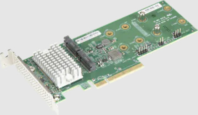  Supermicro AOC-SLG3-2H8M2 2x Hybrid NVMe/SATA M.2 RAID Carrier + Fill Warranty