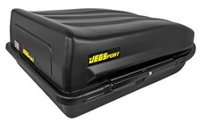 JEGS 18 Cubic ft. Rooftop Cargo Carrier, Heavy-Duty Weatherproof Lockable Hard