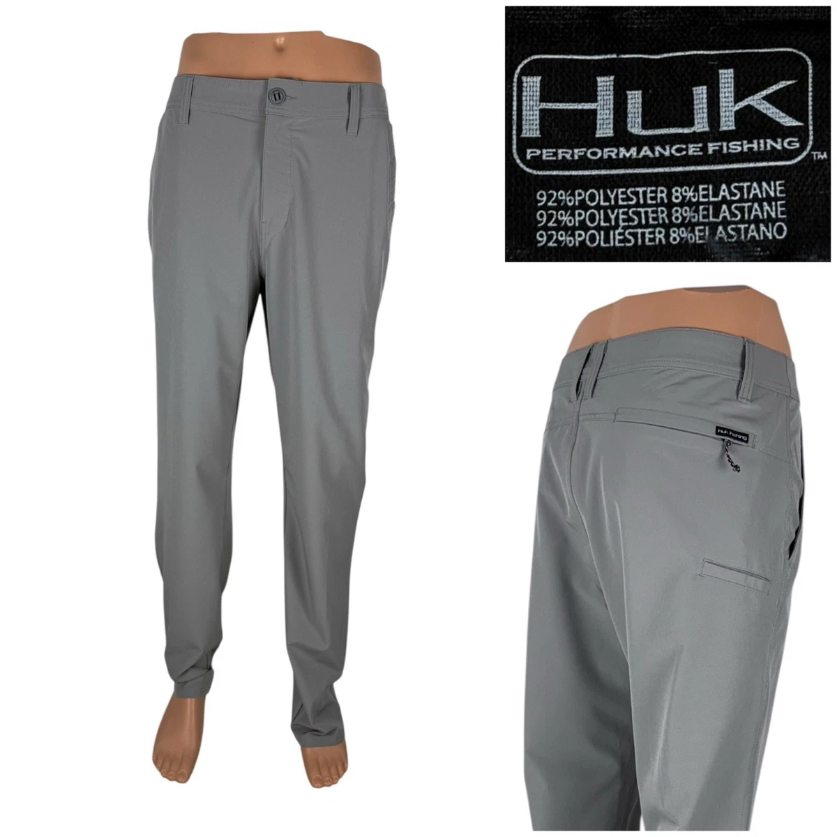 Pantalon Homme Sport Extensible Léger Séchage Rapide Été Noir
