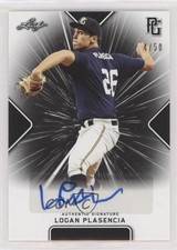2021 Leaf Perfect Game National Showcase Black 4/50 Logan Plasencia Auto 01wi