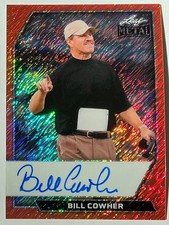 2026 Leaf Metal Bill Cowher Auto Autograph Shimmer Orange On Card #d 1/6