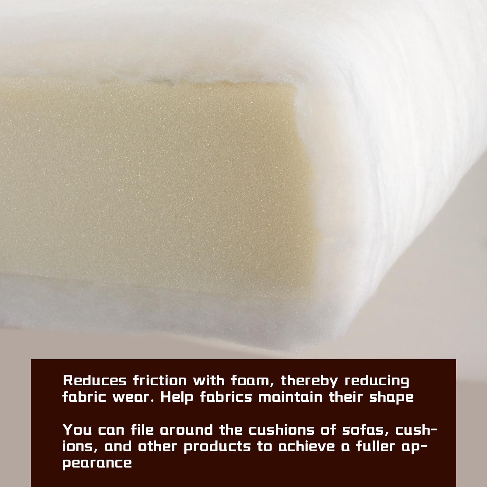 Upholstery Quilt Batting, 48 Inch x 5 Yards Polyester Batting Multipurpose Wa...