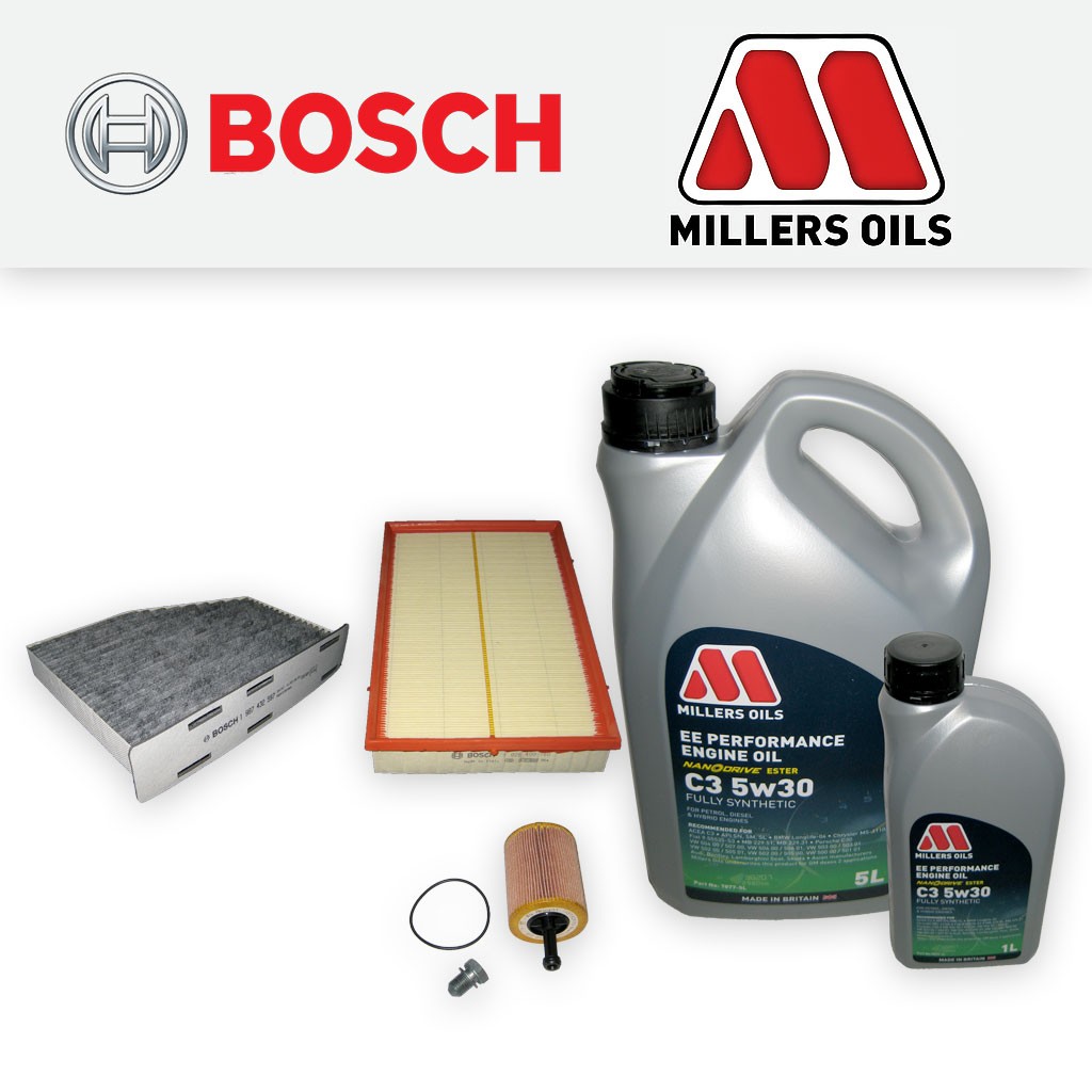 SERVICE KIT for AUDI TT (8J) 3.2 V6 QUATTRO OIL AIR CABIN FILTERS +OIL 2006-2010