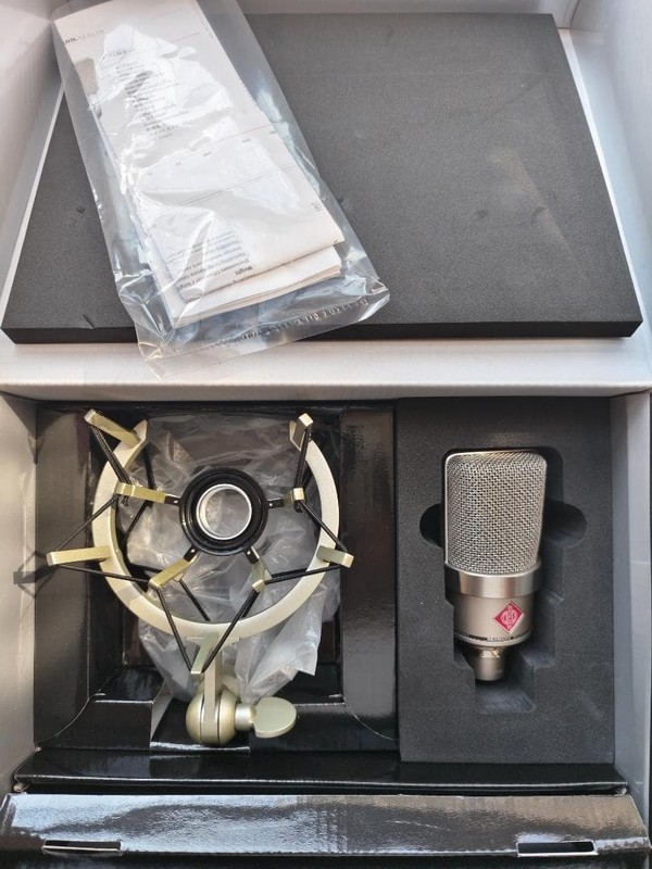 REAL Neumann TLM 102 Large Diaphragm Condenser Microphone Nickel TESTED & WORKS!
