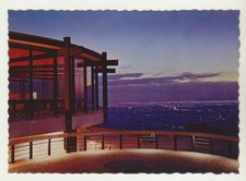 SKY HIGH RESTAURANT AT DUSK MT DANDENONG VICTORIA  NUCOLORVUE POSTCARD