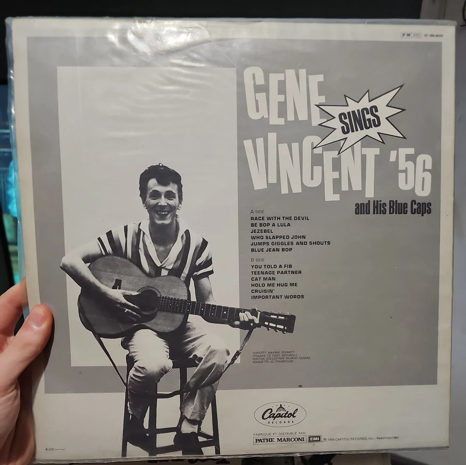 Gene Vincent and His Blue Caps Sings '56 LP French Pressing NM/NM Foto 2 de 2