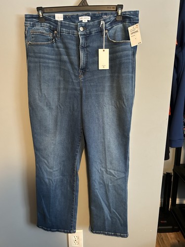 Good American Good curve Straight Jeans Size 18 NWT