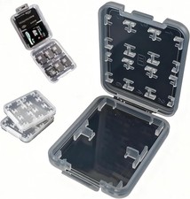 2 Pack SD Card Storage Case   8-in-1 Hard Plastic Holder for Micro SD/SDHC/TF/MS