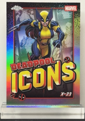 2025 Topps Chrome Marvel Deadpool Icons X-23 #DI-5 Refractor