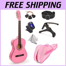 Kids Beginner Guitar Set w/ Case  Accessories - Pink